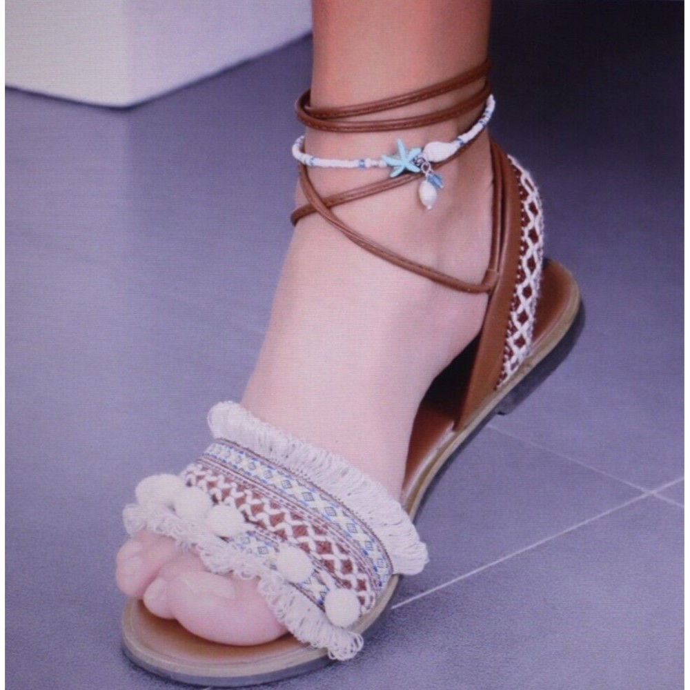 Women's Fashion Jewelry Shell Starfish Beads Anklet Ankle Bracelet